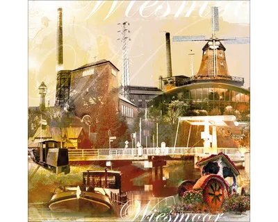 Produktbild von Glasbild Wiesmoor Wahrzeichen II GLA1518 80x80 cm