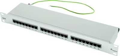 Imagen del producto de Telegartner 26.11.0523: Panel de conexión de red, 24 puertos RJ-45