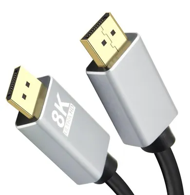 Produktbild von helos Anschlusskabel, DisplayPort Stecker/Stecker, PREMIUM 8K, 3,0m, schwarz