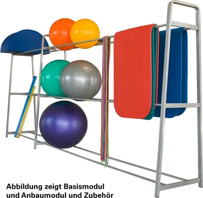 Produktbild von Ballregal Exklusiv Anbaumodul zur Basismodul-Erweiterung, 135x62x180 cm
