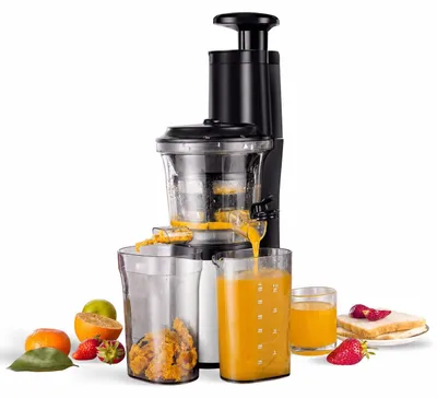 Slow Juicer 150 W, BPA-frei, 76 mm Einfüllöffnung, weiß