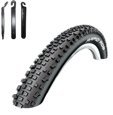 Produktbild von 1 x Schwalbe Fahrradreifen Rapid Rob 29 x 2,10 (54-622) Schwarz inkl. Reifenheber