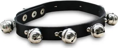 Imagen del producto de Collar con cascabeles - Cuero sintético