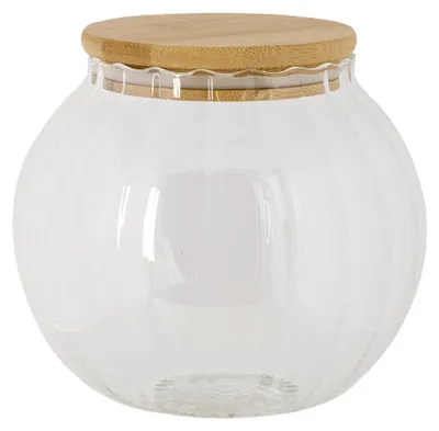 Image de Clayre & Eef Bocal à provisions Ø 13x14 cm Verre
