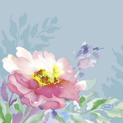 Produktbild von Duni Servietten Flowy Flora 24 x 24 cm - 20er Pack