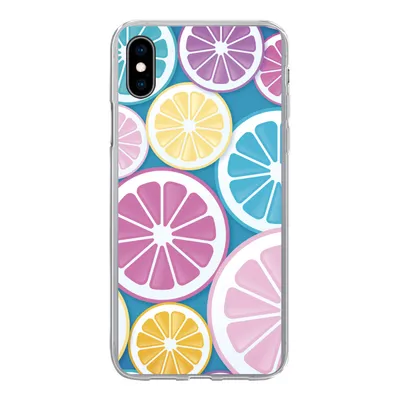 Produktbild von MuchoWow® Handyhülle Schutzhülle Hülle für iPhone Xs Obst - Grapefruit - Tropisch Silikon Softcase Handy Hülle - Handytasche - Geburtstag Teenager