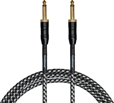 Obrázok produktu pre Cascha Professional Line Guitar Cable Tweed Black 3 m Rovný - Rovný Nástrojový kábel