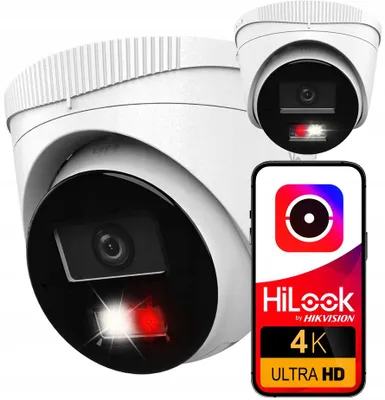 Produktbild von Hikvision HiLook 8MP 4K IP-Kamera mit Smart Hybrid Light für Außen