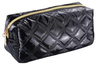 Immagine prodotto di Borsa cosmetica trapuntata oro e nero nero
