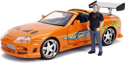 Produktbild von Rychle a zběsile – kovové auto 1995 Toyota Supra s figurkou 1:24
