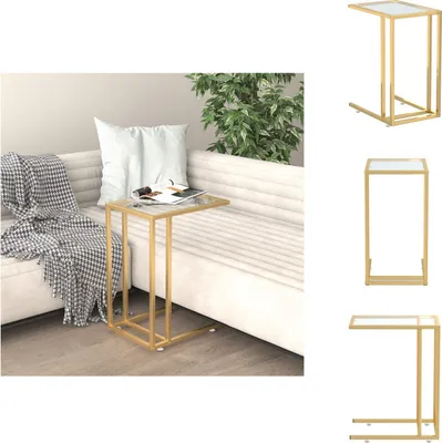 Produktbild von vidaXL Computer-Beistelltisch Transparent 50x35x65 cm Hartglas -  Beistelltische