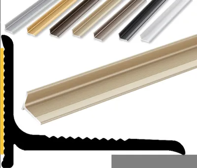 Produktbild von (9,99EUR/m) Wand Anschluss / Abschluss Profil | 22 x 15 x 1700 mm | sand eloxiert | Innenwinkel Treppenbelag | Bodentiefe Fenster oder Balkon Abschluss | Dehnungsprofil | Wandabschlussprofil | Wandabschlussleiste