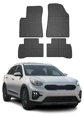 Image de Tapis de Sol pour Kia Niro 2016-2021 Caoutchouc Noir