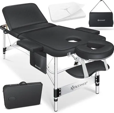 Image de Table de massage Famanu, pliable en 3 zones et réglable en hauteur, idéale pour les séances de thérapie et les soins esthétiques