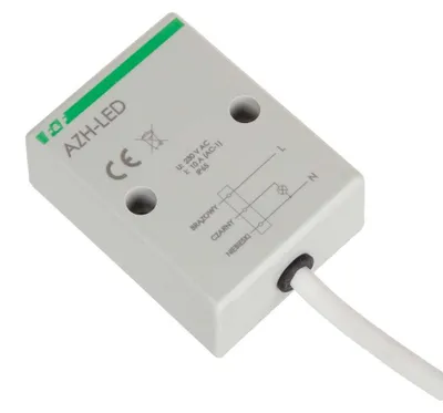 Zdjęcie produktu dla F&F | Czujnik zmierzchowy AZH-LED - 230V - IP65 - Automatyczne sterowanie - Oszczędność energii