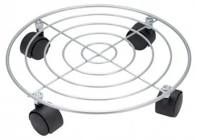 Image de Rouleau à plantes rond, environ 30 cm, chromé