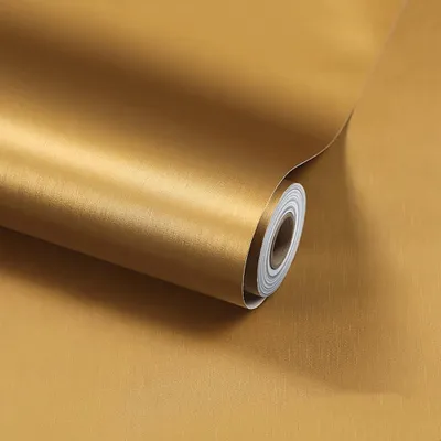 Immagine prodotto di Carta da parati autoadesiva, finitura oro spazzolato, dimensioni 40x1000 cm