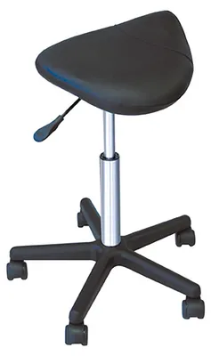Image de Tabouret à roulettes Comair Fury, réglable de 57 à 83 cm, modèle Gigant Fury noir