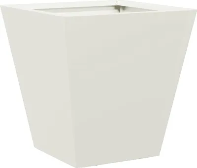 Image de vidaXL Bac à plantes blanc 30x30x30 acier