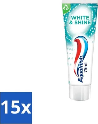 Obrázek produktu pro Aquafresh White & Shine - bělící zubní pasta - 75 ml - hodnotné balení - 15 kusů