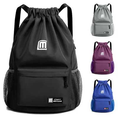 Rucksack mit Kordelzug, wasserdicht, groß, für Sport & Reisen