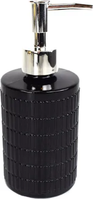 Image de Distributeur à pompe en verre d'environ 7 cm de diamètre, distributeur moderne pour savon