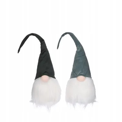 Imagen del producto de Figura de gnomo decorativo navideño, de pie, 56 cm, 1 unidad.