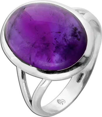 Produktbild von Amethyst Ring Silber 925 lila Natur Edelstein 10ct 19