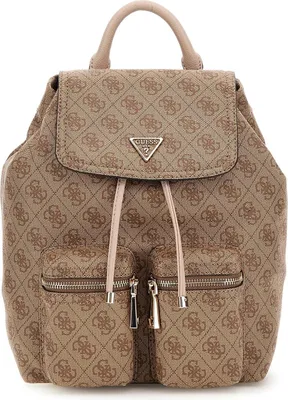 Produktbild von Guess Manhattan II Rucksack mit Klappe für Damen in Lattee – 22 x 25 x 13 cm / Lattee