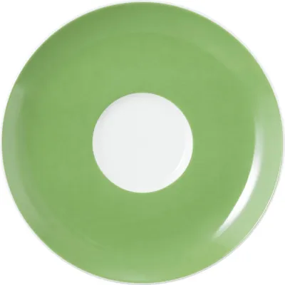 Produktbild von Kaffee-Untertasse - Grün - Weiß - Ø 16,5 cm - Porzellan
