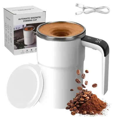Selbstrührende Kaffeetasse 380 ml, USB-wiederaufladbar, Magnetrührer