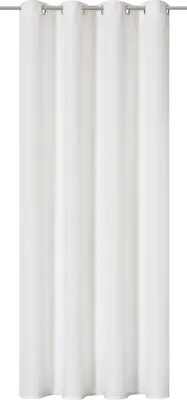 Produktbild von Elbersdrucke Ösenschal Lino 00 weiß blickdicht 255x140cm 201425 Wohnzimmmer Schlafzimmer Flur Küche