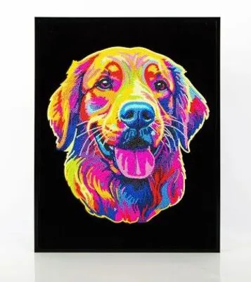 Image de DIAMOND DOTZ - Diamond Painting Neon Golden Retriever