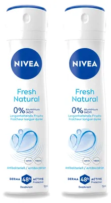 Produktbild von 2 x NIVEA Deodorant Spray Fresh Natural - 150 ml - Vorteilspackung - 2 Stücke