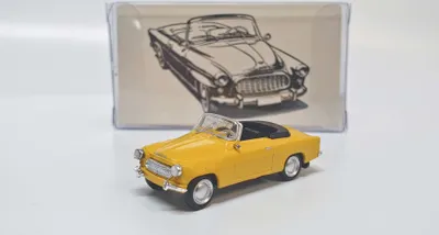 Zdjęcie produktu dla Skoda Felicia Roadster (1959) - Żółta Brekina 1:87