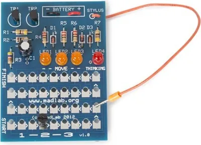 Produktbild von Whadda Lötbausatz, DIY, Madlab Elektronik-Kit, 1-2-3 Logikspiel, lehrreich und unterhaltsam