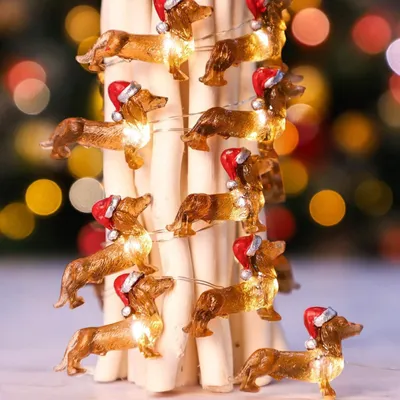 Weihnachts-Feenlichter 2 m 20 LED mit Timer, warmweiß