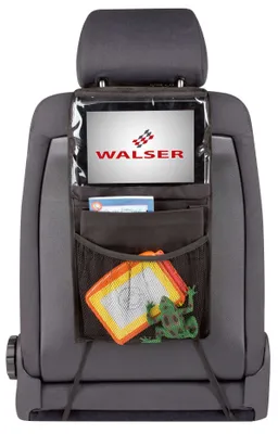 Obrázek produktu pro WALSER taška na zadní sedadlo midi s držákem na tablet, organizér do auta, taška na zadní sedadlo, držák na tablet do auta, taška na nádobí do auta černá