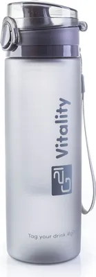 Produktbild von G21 Smoothie-/Saftflasche, 600 ml, grau-mattiert