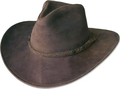 Produktbild von Westernhut Cowboy Biker Lederhut »BANDERA« Braun