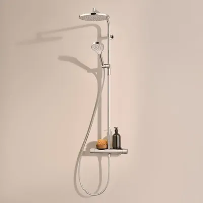 Zdjęcie produktu dla Deszczownica Hansa HANSAVIVA, termostat, montaż ścienny, chrom