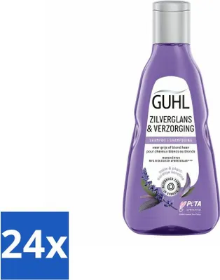Image de Guhl - Shampooing - Brillance argentée & soin - 250 ml - Pack avantage - 24 pièces