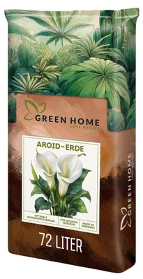 Produktbild von Green Home Aroid Erde 72 L – Spezialerde für Monstera, Philodendron & Zimmerpflanzen, Langzeitdünger, Perlit, Kokosfasern, pH 5,8, gute Drainage