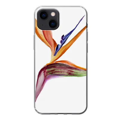 Produktbild von MuchoWow® Handyhülle Schutzhülle Hülle für iPhone 13 mini Strelitzia - Aquarell - Blumen Silikon Softcase Handy Hülle - Softcase