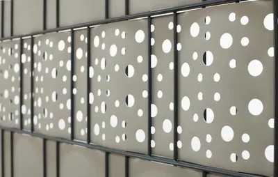 Produktbild von Sichtschutzstreifen Konsta für Doppelstabmatte Kreise PVC 5 Streifen 251 x 19 cm grau