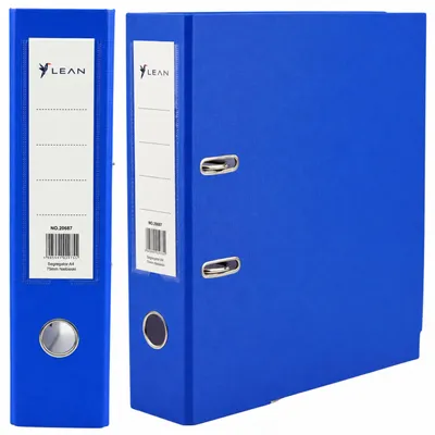Productafbeelding van A4/75 mm documentbinderbevestigingshendelmechanisme blauw