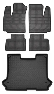 Immagine prodotto di Tappetini gomma SolidPRO + bagagliaio per Fiat Doblo I 2002-2009 5 pezzi