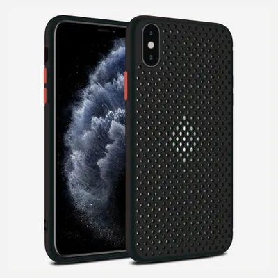 Immagine prodotto di Smartphonica Custodia in silicone per iPhone Xs Max con fori - Nero