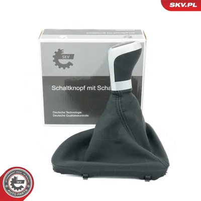 Produktbild von ESEN SKV Schaltknauf Schalthebelknauf Schwarz/Silber Leder 5-Gang für BMW 1 Schrägheck (E87) 1 Schrägheck (E81) 1 Cabrio (E88) 1 Coupe (E82)
