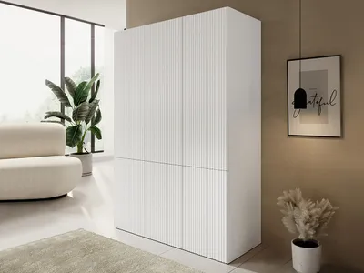 Obrázok produktu pre Šatníková skriňa 135 cm CRATO - biela